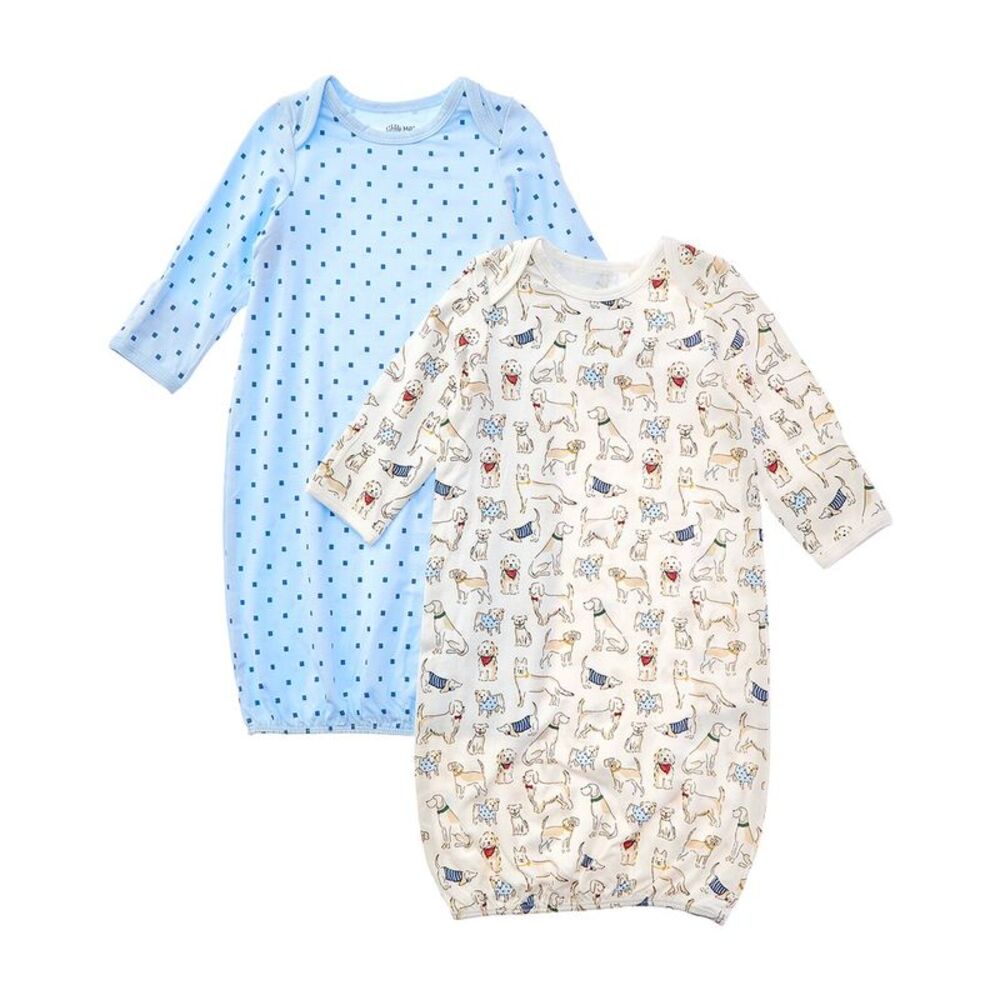 Little Me Girls 2Pk Pup Parade Gown, Blue